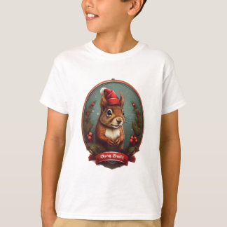 Christmas Squirrel Lights T-Shirt