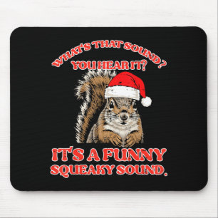 Christmas Squirrel Squeaky Sound Funny Xmas Men Wo Mouse Pad