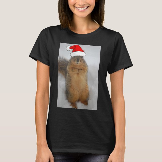 Christmas Squirrel T-Shirt (Front)