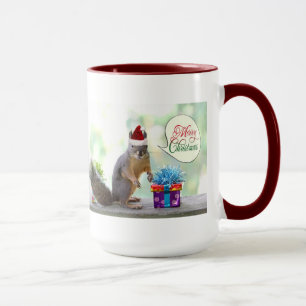 Christmas Squirrel with Christmas Presents Mug