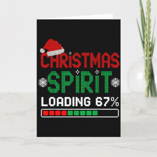 Christmas Srit Loading 67% Funny Six Seven Meme Ge Card