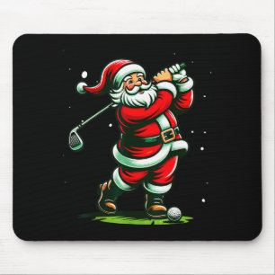 Christmas Srts, Santa Plays Golf Xmas Women Men &a Mouse Pad