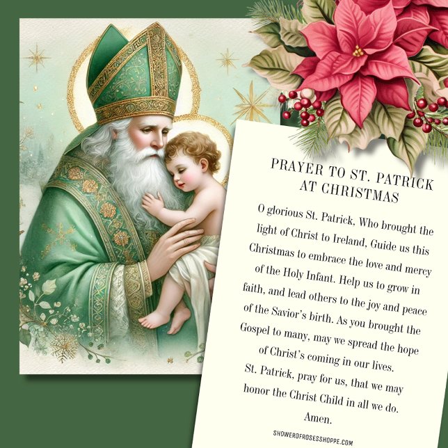 Christmas St. Nicholas. Baby Jesus Feast Day Place Card (Creator Uploaded)