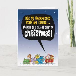 Christmas staffing issues 2019 card