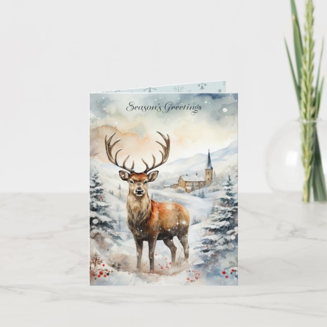 Christmas Stag Card (Front)