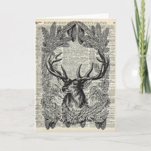 Christmas Stag Holiday Card