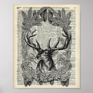 Christmas Stag Poster