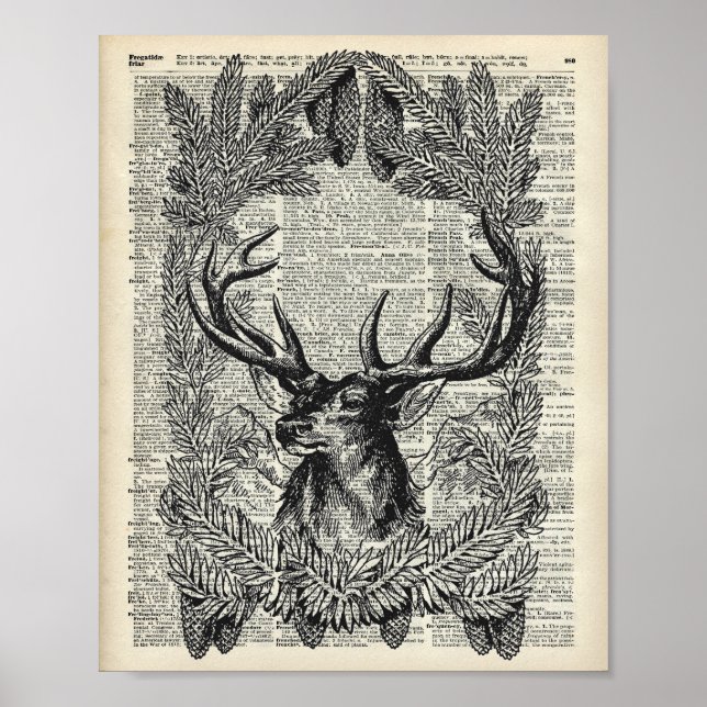 Christmas Stag Poster (Front)