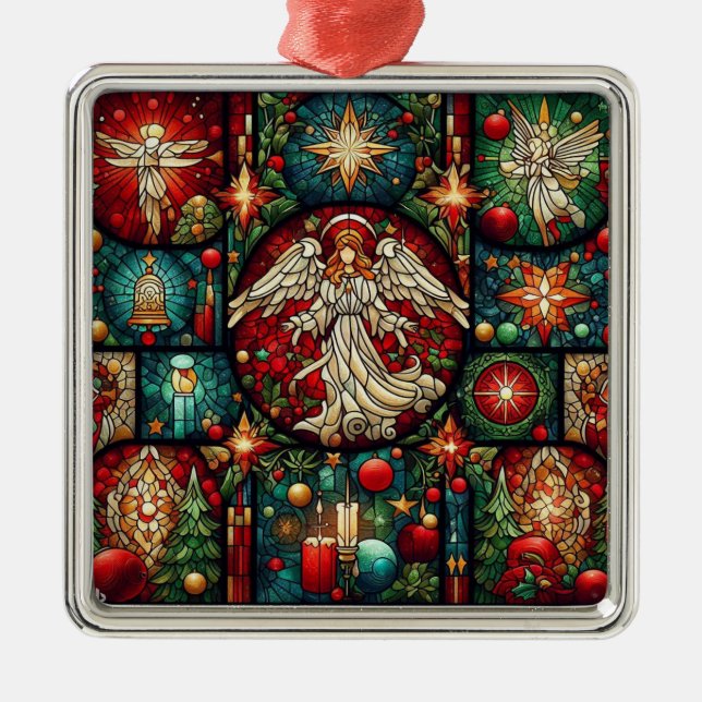 Christmas Stained Glass Ornament (Front)