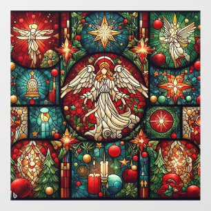 Christmas Stained Glass Window Cling