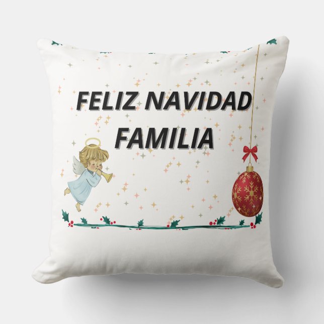 CHRISTMAS STAMPED COJIN CUSHION (Front)