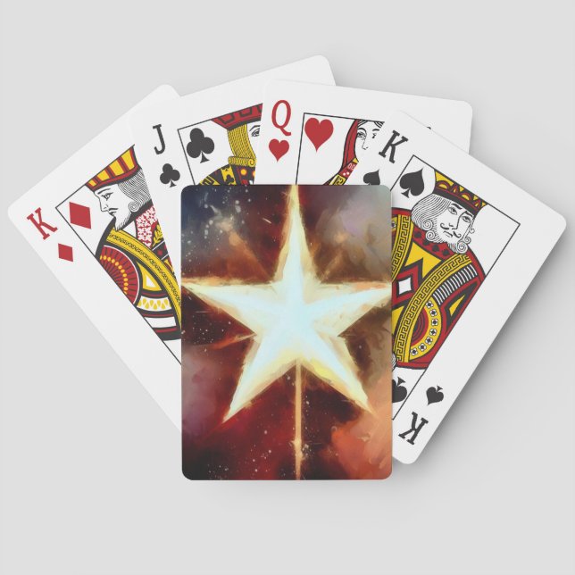 Christmas Star (1) Playing Cards (Back)