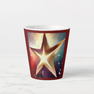 Christmas Star 4 Latte Mug