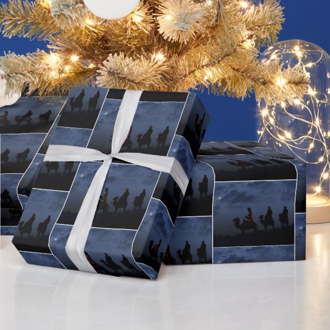 Christmas Star and Wiseman  Wrapping Paper (Holidays)