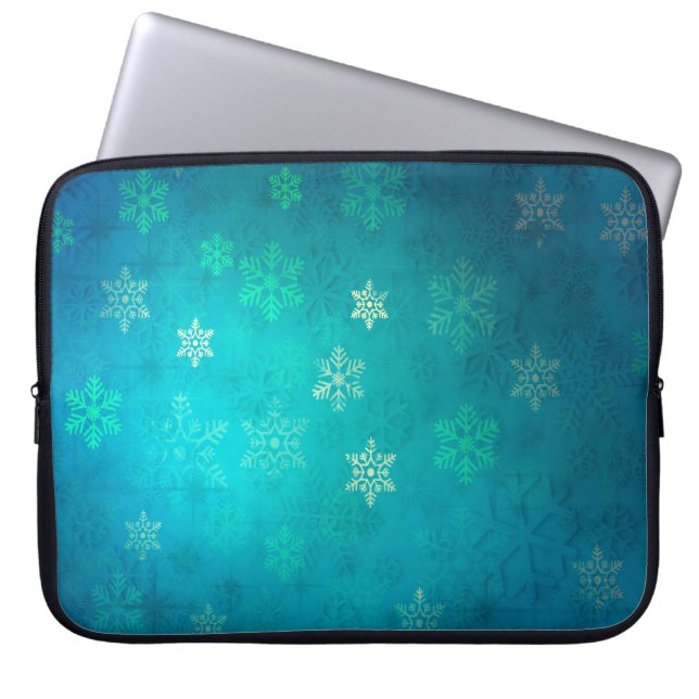 Christmas star background backdrop laptop sleeve (Front)