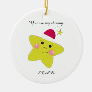 Christmas Star Ceramic Tree Decoration