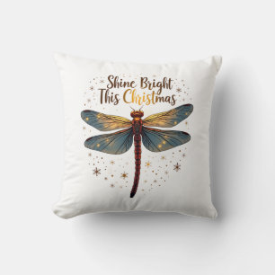 Christmas Star Dragonfly Cushion