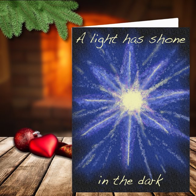 Christmas Star of Wonder Christian Art Bible Quote (Christmas star modern art and bible quote religious holiday greetings card)