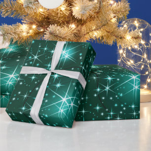 christmas Star pattern wrapping paper