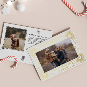 Christmas Star Photo Happy Holiday White