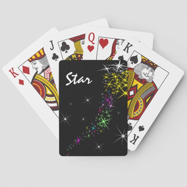 Christmas Star Playing Cards (Back)