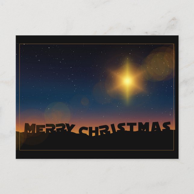 Christmas Star Postcard (Front)