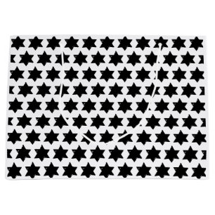 Christmas Star Potato Print Large Gift Bag