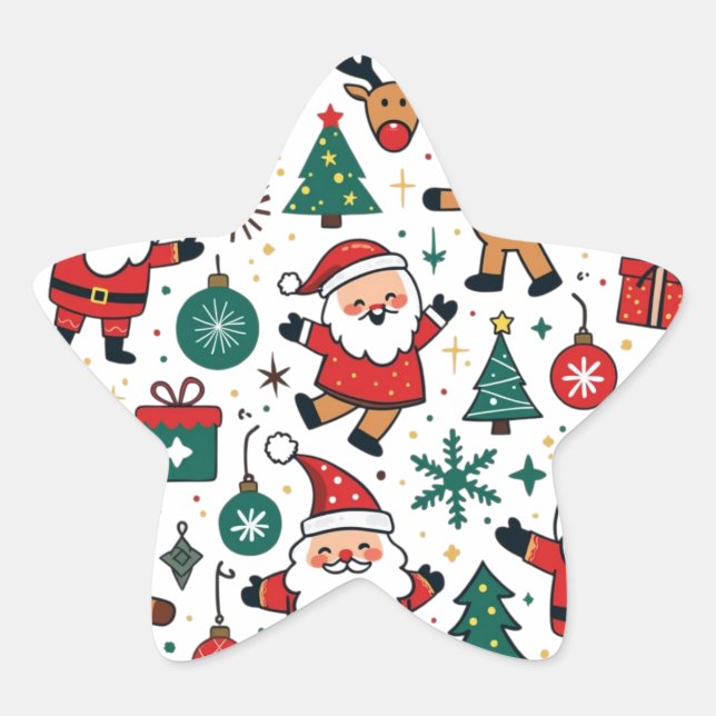 Christmas  star sticker (Front)