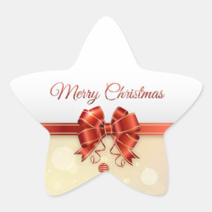 Christmas star sticker