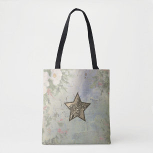 Christmas star tote bag