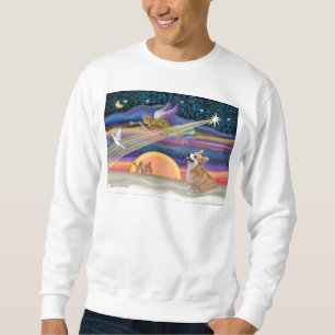 Christmas Star - Welsh Corgi #7B Sweatshirt