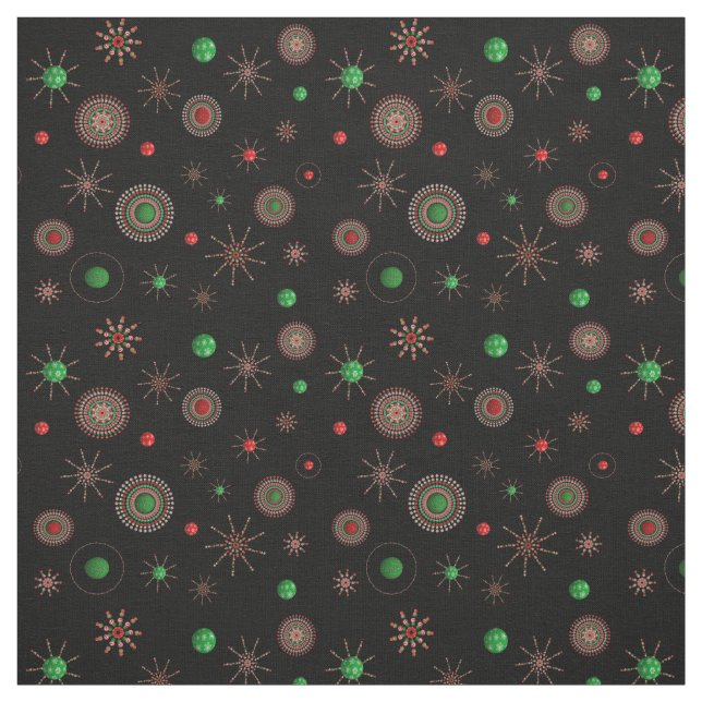 Christmas Starburst Fabric (Swatch)
