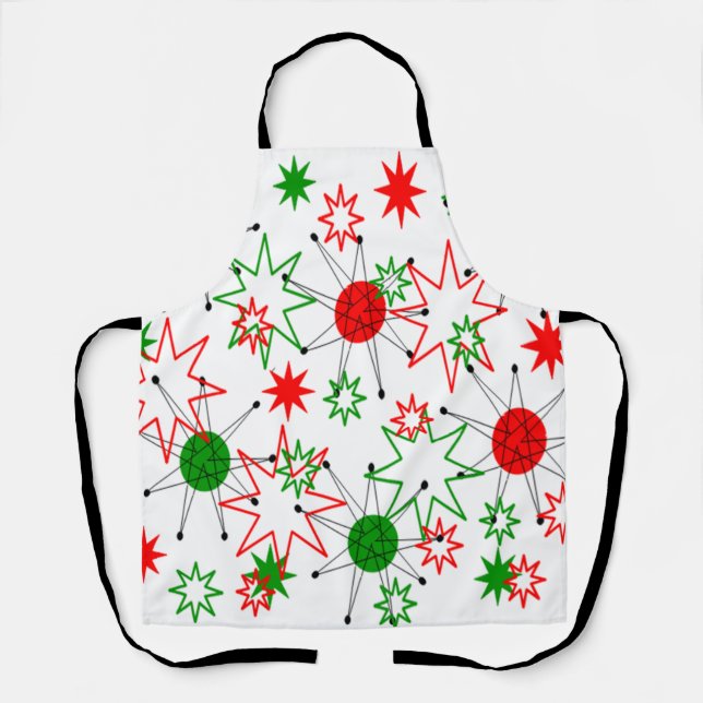 Christmas Starbursts Apron (Front)