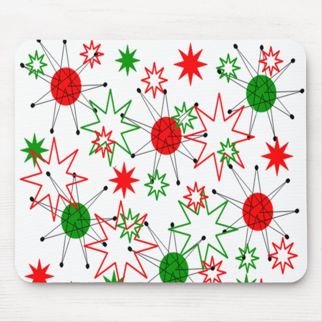 Christmas Starbursts Mouse Pad (Front)