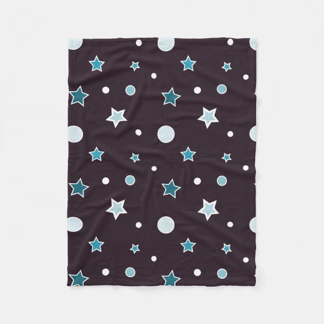 Christmas Stars Fleece Blanket (Front)