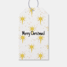 Christmas stars gift tag