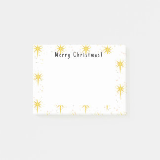Christmas stars post-it notes