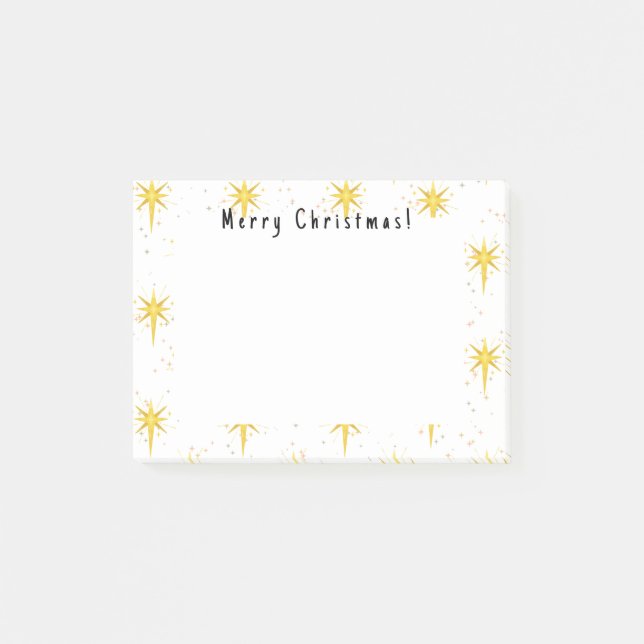 Christmas stars post-it notes (Front)