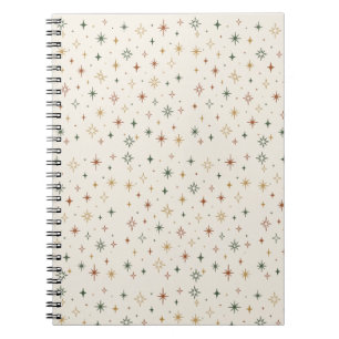 Christmas Stars & Sparkles Pattern Notebook