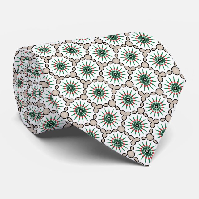 Christmas Stars Tie (Rolled)