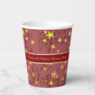 Christmas Stars with Customisable Text Paper Cups