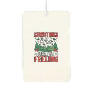 Christmas Steal Its A Feeling Reindeer Sleigh Desi Car Air Freshener
