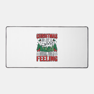 Christmas Steal Its A Feeling Reindeer Sleigh Desi Desk Mat