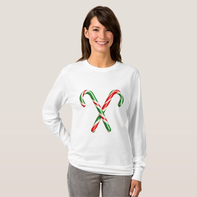 christmas stick t shirt design  (Front Full)