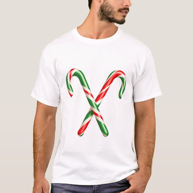 christmas stick t shirt design  (Front)