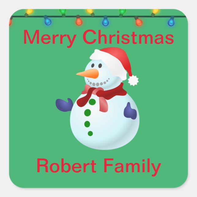 Christmas Sticker  (Front)