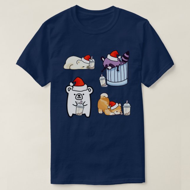 Christmas Sticker Bundle T-Shirt (Design Front)