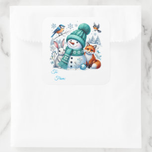 Christmas Sticker Gift Tags