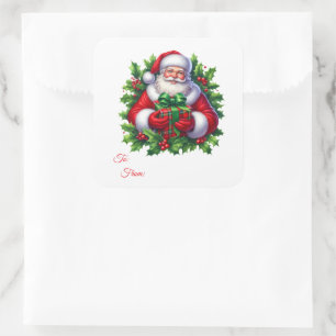 Christmas Sticker Gift Tags