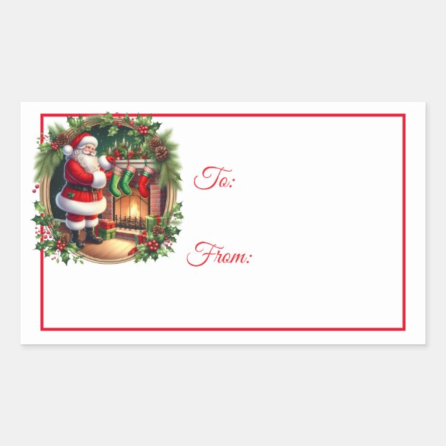 Christmas Sticker Gift Tags (Front)